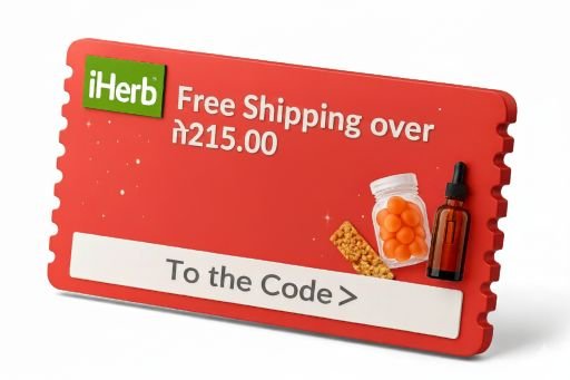 Active iHerb free shipping coupon for Israel 2026 – Updated promo offer